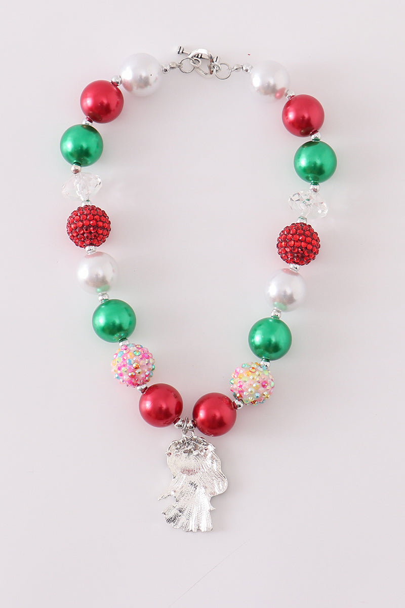 Christmas angel bubble necklace