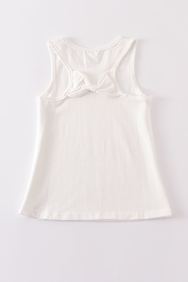 White blank basic kids teens adult tank top