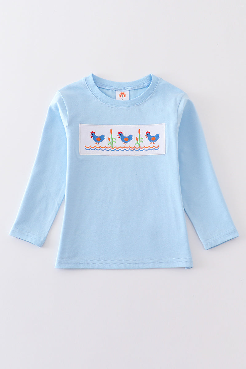 Premium Chicken embroidery boy top