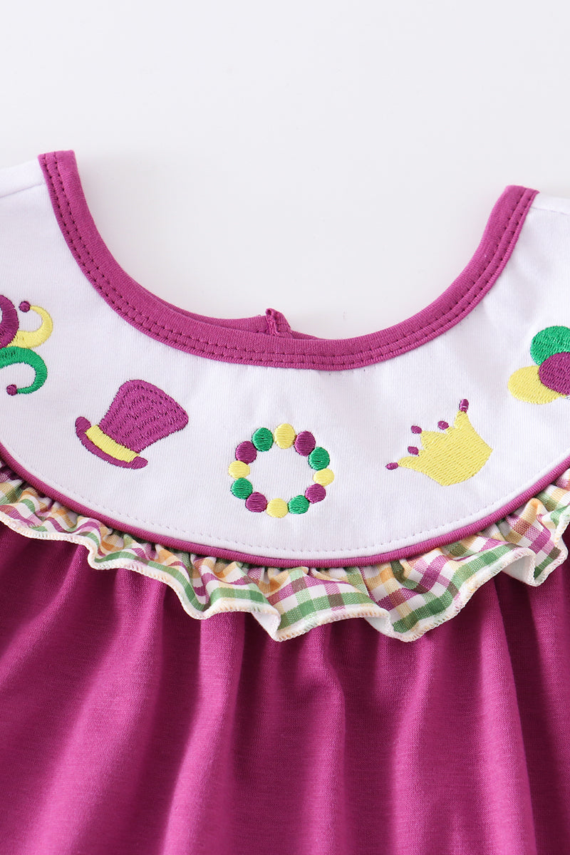 Mardi Gras embroidery dress