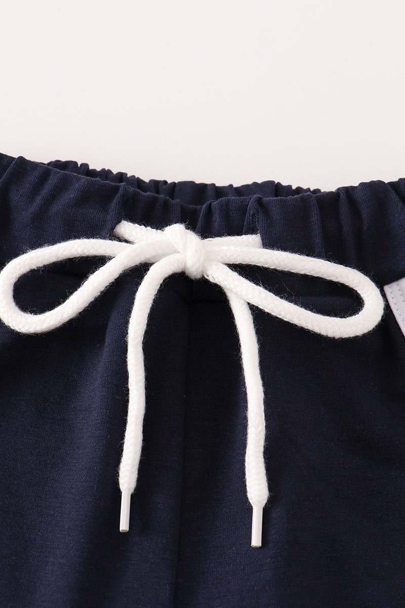 Navy boy shorts