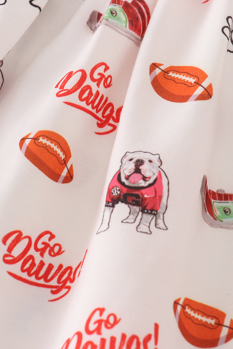 Go Dawgs print dress