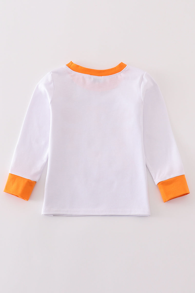 Orange tennessee football boy top