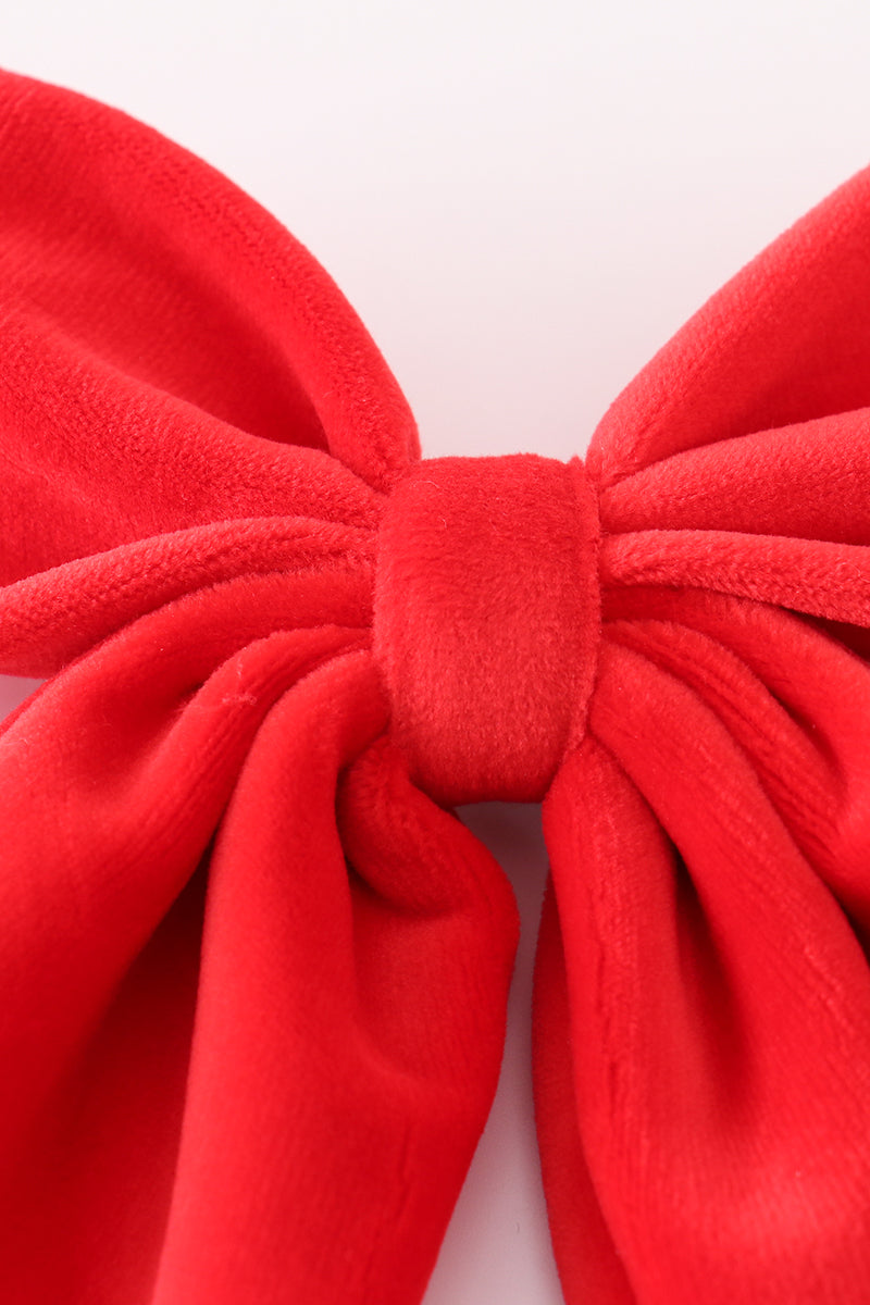 Red velvet girl hair sailor bow