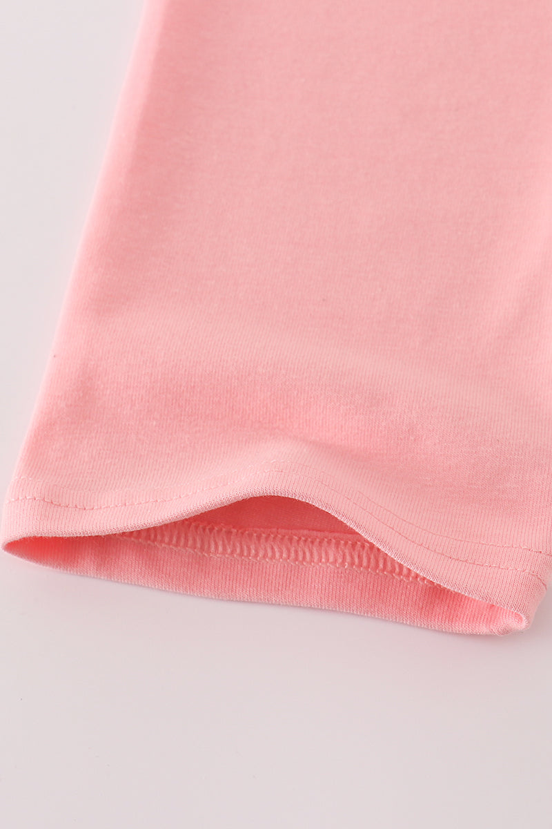 Pastel patchwork garden print pants set