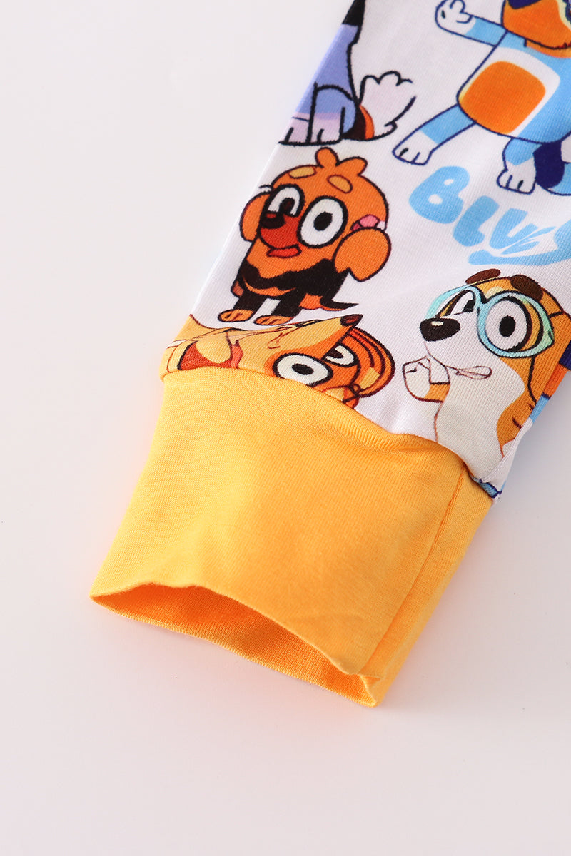 Character print bamboo 2pc pajamas set